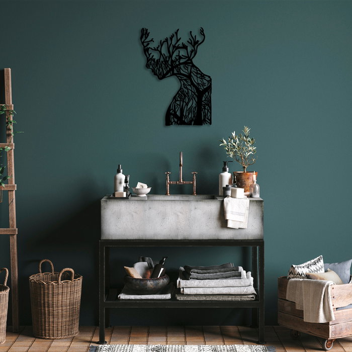 Wallity Tree Woman - Model 318 Escultura de Pared Decorativa en Metal Negro Wallity Tree Woman - Model 318 Escultura de Pared Decorativa en Metal Negro